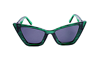 Soigné Female Oversized Cat Eye Sunglasses.Green&Black Soigné Female Oversized Cat Eye Sunglasses.Green&Black