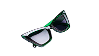 Soigné Female Oversized Cat Eye Sunglasses.Green&Black Soigné Female Oversized Cat Eye Sunglasses.Green&Black