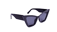 Soigné Female Oversized Cat Eye Sunglasses.Glossy Black Color Frame Soigné Female Oversized Cat Eye Sunglasses.Glossy Black Color Frame