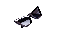 Soigné Female Oversized Cat Eye Sunglasses.Glossy Black Color Frame Soigné Female Oversized Cat Eye Sunglasses.Glossy Black Color Frame