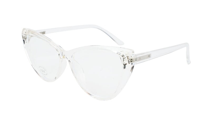 Female Oversize Cat Eye Spectacle Frame. Transparent Frame Female Oversize Cat Eye Spectacle Frame. Transparent Frame