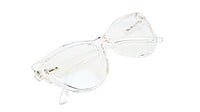 Female Oversize Cat Eye Spectacle Frame. Transparent Frame Female Oversize Cat Eye Spectacle Frame. Transparent Frame