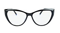 Female Oversize Cat Eye Spectacle Frame. Glossy Black Female Oversize Cat Eye Spectacle Frame. Glossy Black