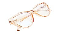 Female Oversize Cat Eye Spectacle Frame. See Through Brown Color Female Oversize Cat Eye Spectacle Frame. See Through Brown Color