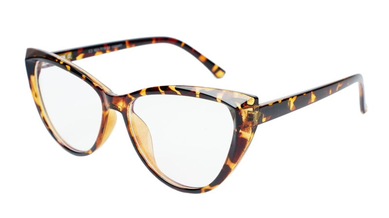Female Oversize Cat Eye Spectacle Frame. Leopard Print Female Oversize Cat Eye Spectacle Frame. Leopard Print