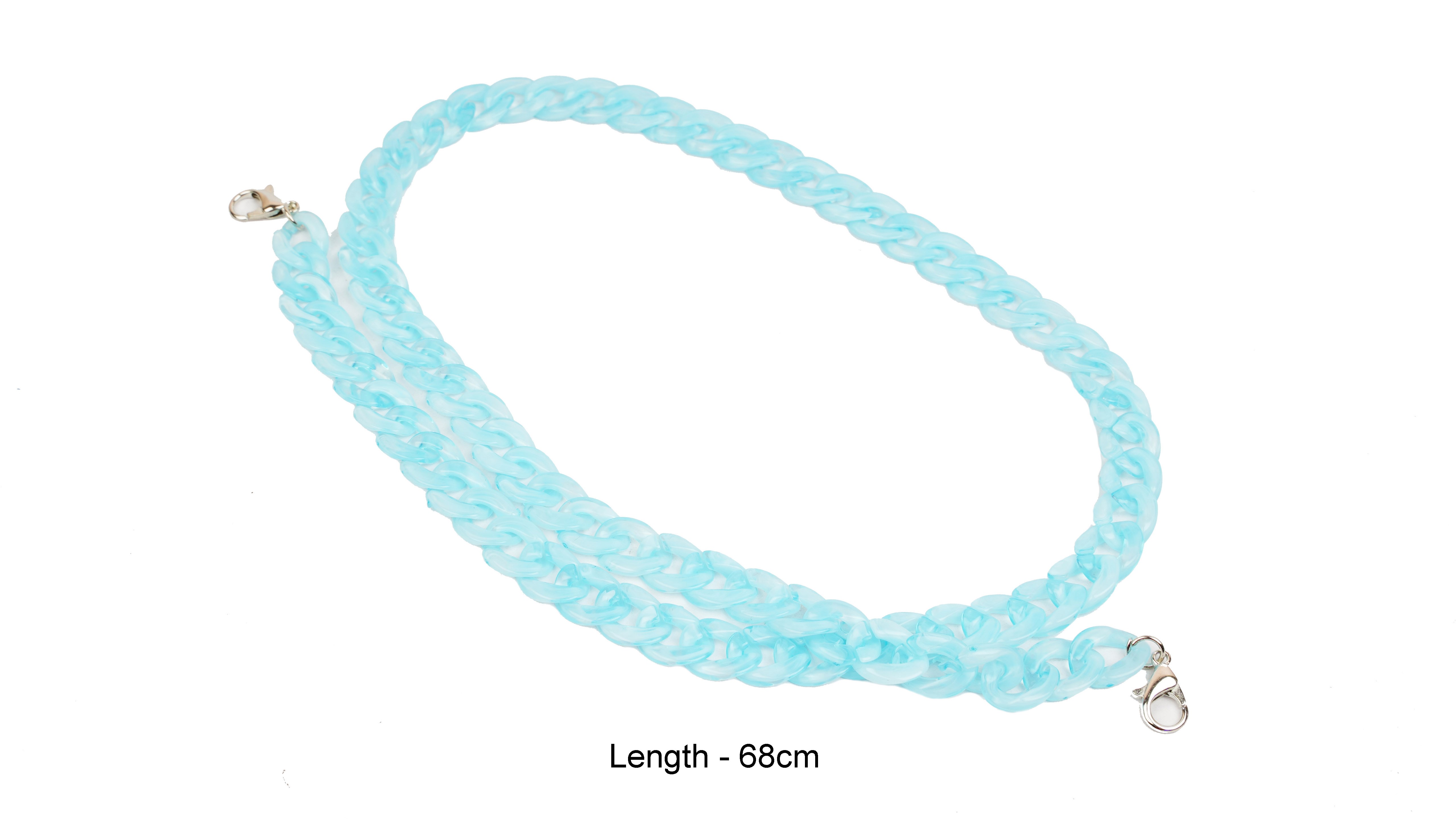 Chain For Female Sunglasses, Spectacles & Mask. Light Blue Color