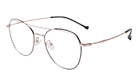 Soigné Unisex Aviator Spectacle Frame.Black&Gold-Medium Soigné Unisex Aviator Spectacle Frame.Black&Gold-Medium
