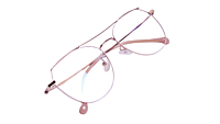 Soigné Unisex Aviator Spectacle Frame.Rose gold-Medium Soigné Unisex Aviator Spectacle Frame.Rose gold-Medium