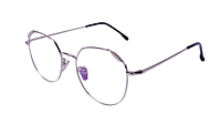 Soigné Female Round Spectacle Frame.Silver-Medium Soigné Female Round Spectacle Frame.Silver-Medium