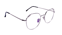 Soigné Female Round Spectacle Frame.Silver-Medium Soigné Female Round Spectacle Frame.Silver-Medium