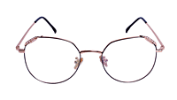 Soigné Female Round Spectacle Frame.Golden&Black-Medium Soigné Female Round Spectacle Frame.Golden&Black-Medium