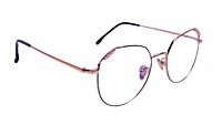 Soigné Female Round Spectacle Frame.Golden&Black-Medium Soigné Female Round Spectacle Frame.Golden&Black-Medium