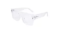 Soigné Unisex Oversized Square Spectacle Frame.Transparent