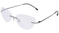 Female Rimless Cat Eye Spectacle Frame. Bronze Color Metal Frame. Size-MEDIUM. Female Rimless Cat Eye Spectacle Frame. Bronze Color Metal Frame. Size-MEDIUM.