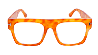 Soigné Unisex Oversized Square Spectacle Frame.Yellow&Brown Soigné Unisex Oversized Square Spectacle Frame.Yellow&Brown