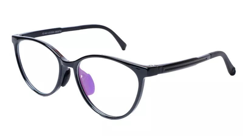 Soigné Kids Small Cateye Spectacle Frame.Black(7-12)Y-Girl