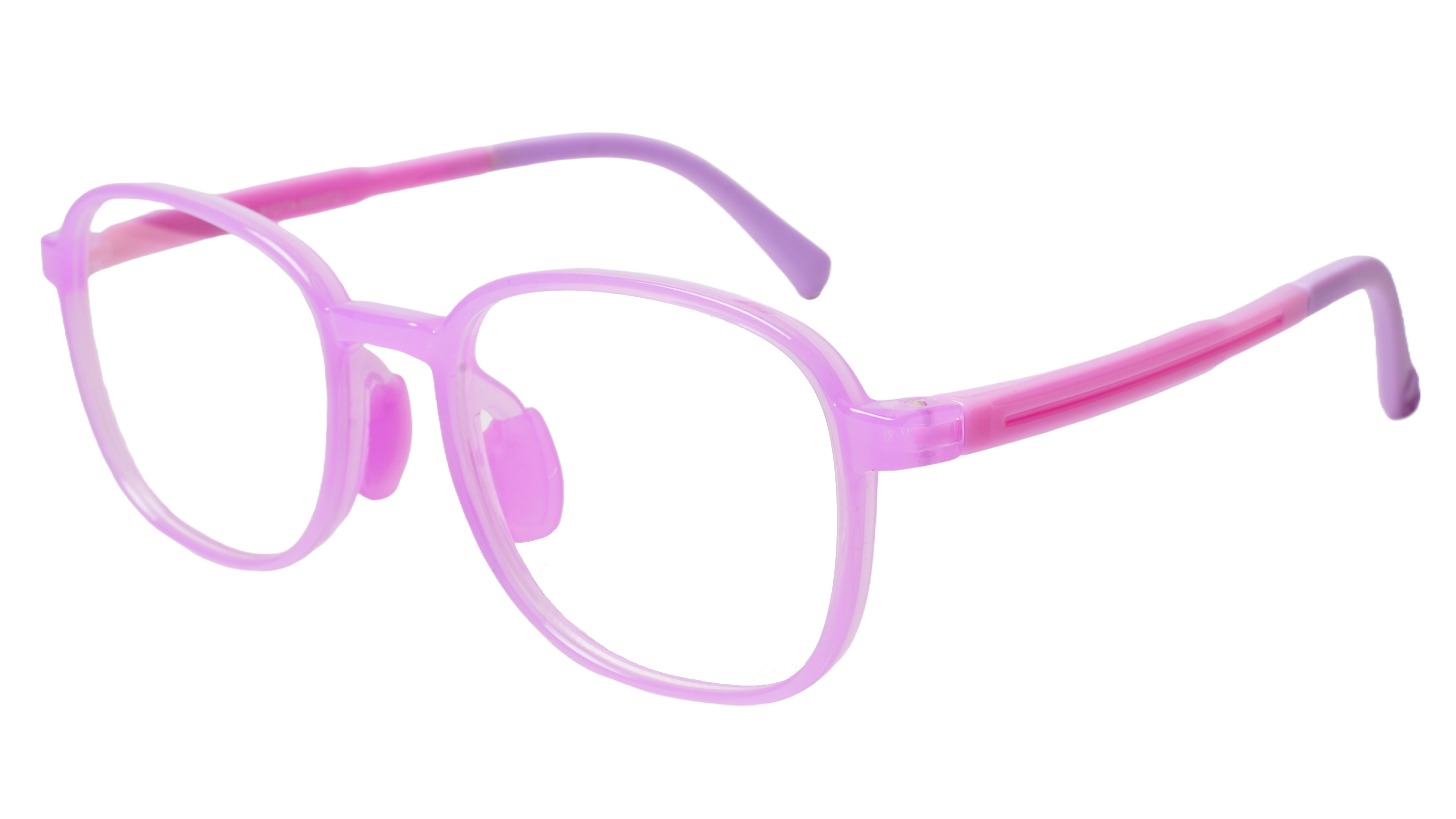 Soigné Kids Small Square Spectacle Frame.Dark Pink(7-12)Y-Girl