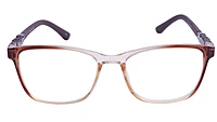 Rectangular Spectacle Frame For Baby Boys. See Through Brown Color Rim. AGE Group-(3-8Years).