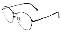 Unisex Pentagon Spectacle Frame. Black Color Frame. Size-MEDIUM.