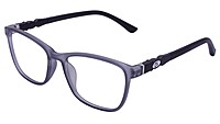 Rectangular Spectacle Frame For Baby Boys. See Through Matte Grey Color Frame. Age Group-(3-8Years).