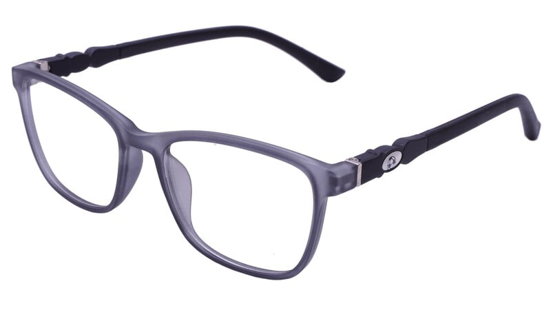 Rectangular Spectacle Frame For Baby Boys. See Through Matte Grey Color Frame. Age Group-(3-8Years). Rectangular Spectacle Frame For Baby Boys. See Through Matte Grey Color Frame. Age Group-(3-8Years).