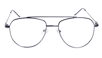 Soigné Unisex Aviator Spectacle Frame.Matte Black-Medium