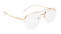 Soigné Unisex Half Rimmed Square Spectacle Frame.Gold-Large Soigné Unisex Half Rimmed Square Spectacle Frame.Gold-Large