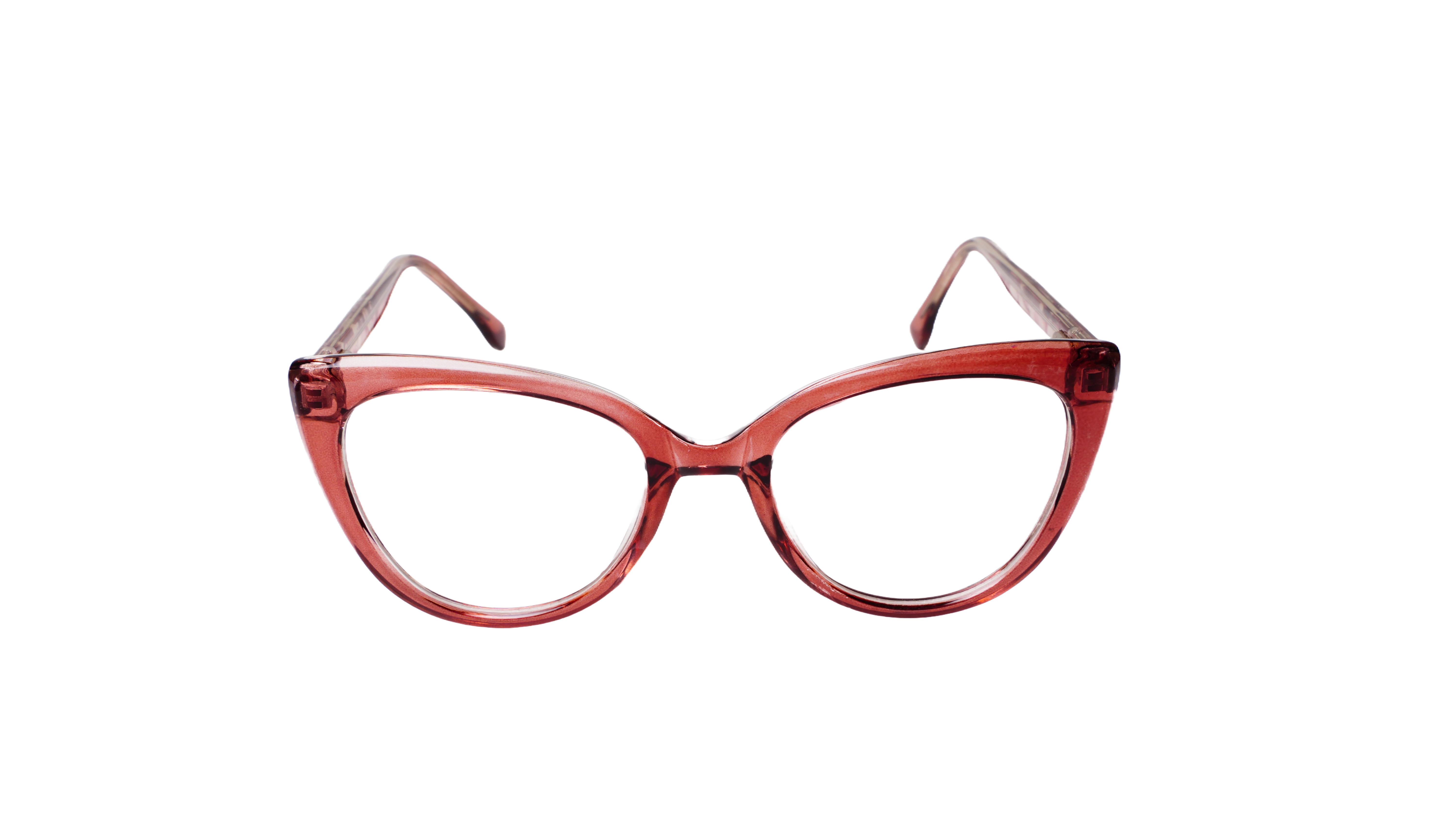 Soigné Female Oversize Cat Eye Spectacle Frame.Maroon