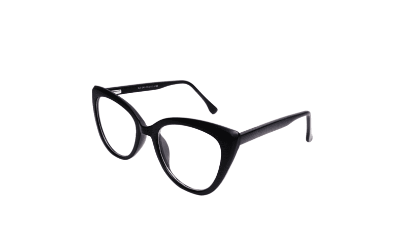 Soigné Female Oversize Cat Eye Spectacle Frame.Matte Black Color Soigné Female Oversize Cat Eye Spectacle Frame.Matte Black Color