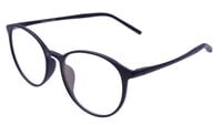 Unisex Round Spectacle Frame. Matte Black Color Frame. Unisex Round Spectacle Frame. Matte Black Color Frame.