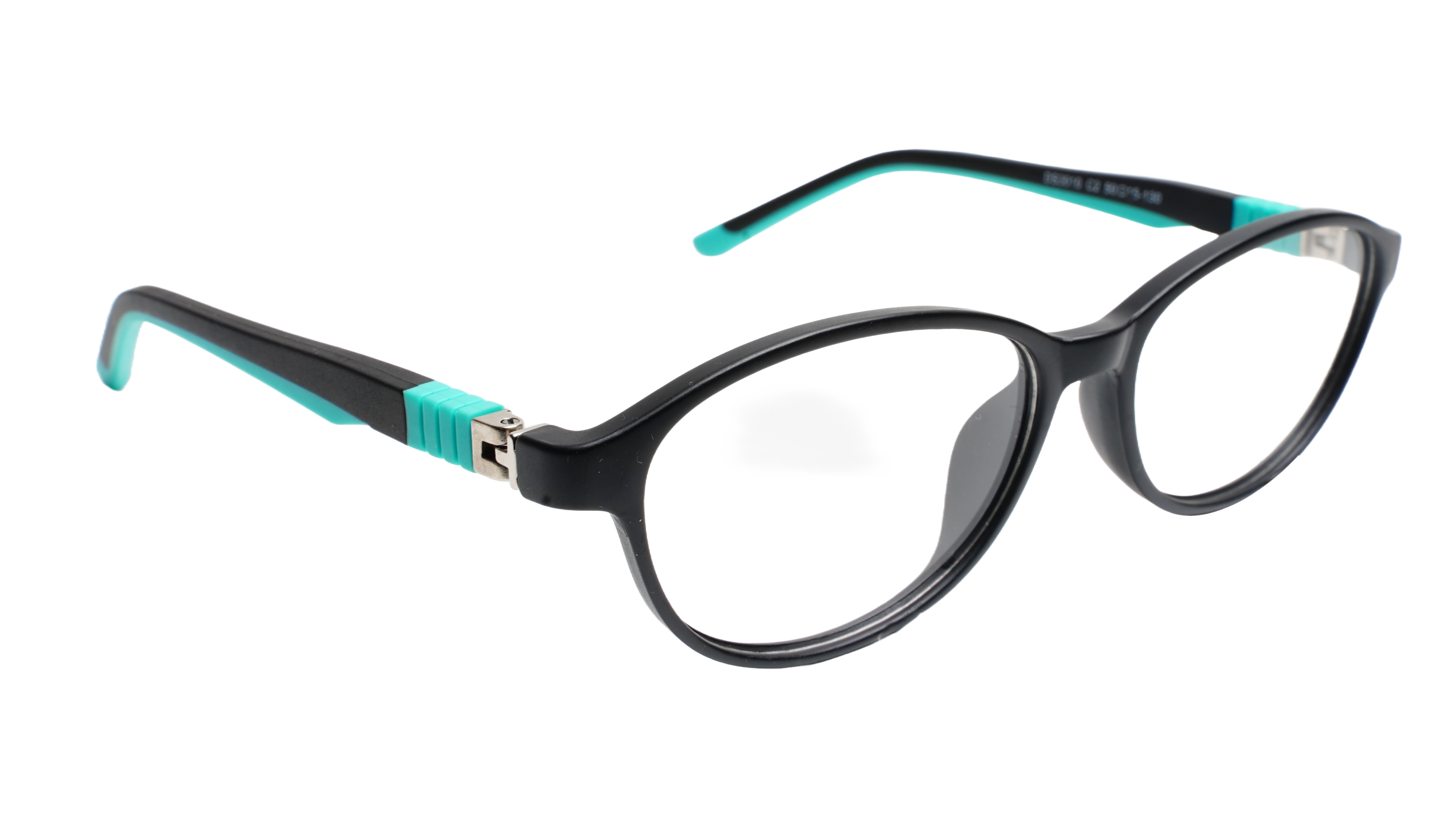 Soigné Kids&Teens Oval Spectacle Frame.Black&Green.(10-14)Y-Unisex