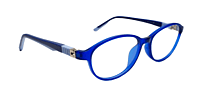 Soigné Kids&Teens Oval Spectacle Frame.Blue.(10-14)Y-Unisex Soigné Kids&Teens Oval Spectacle Frame.Blue.(10-14)Y-Unisex