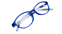 Soigné Kids&Teens Oval Spectacle Frame.Blue.(10-14)Y-Unisex Soigné Kids&Teens Oval Spectacle Frame.Blue.(10-14)Y-Unisex