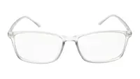 Soigné Unisex Large Rectangular Spectacle Frame.Matte Gray