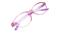 Soigné Kids Oval Spectacle Frame.See Through Pink Rim.(10-14)Y-Girl Soigné Kids Oval Spectacle Frame.See Through Pink Rim.(10-14)Y-Girl
