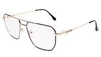 Soigné Unisex Rectangular Spectacle Frame.Black&Gold-Medium Soigné Unisex Rectangular Spectacle Frame.Black&Gold-Medium