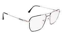 Soigné Unisex Rectangular Spectacle Frame.Silver&Gold-Medium Soigné Unisex Rectangular Spectacle Frame.Silver&Gold-Medium