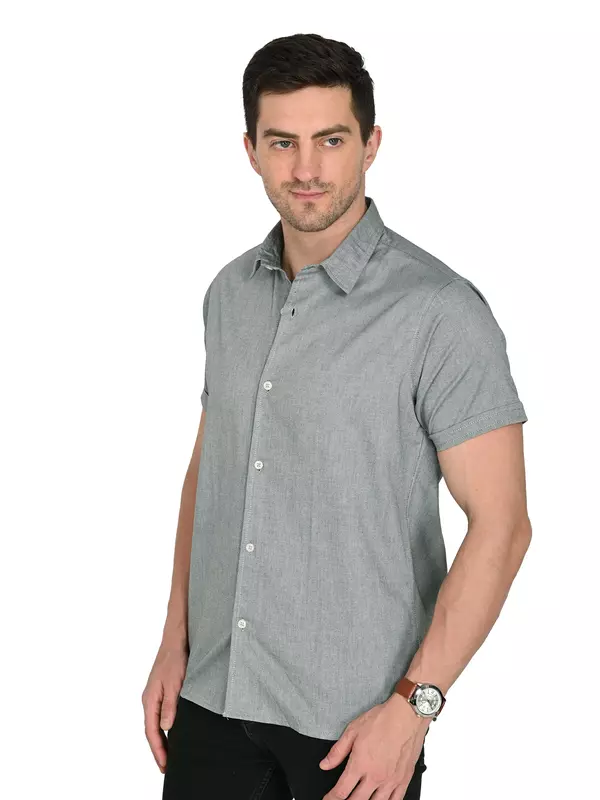 Cotton Linen Shirt Charcoal Gray Cotton Linen Shirt Charcoal Gray