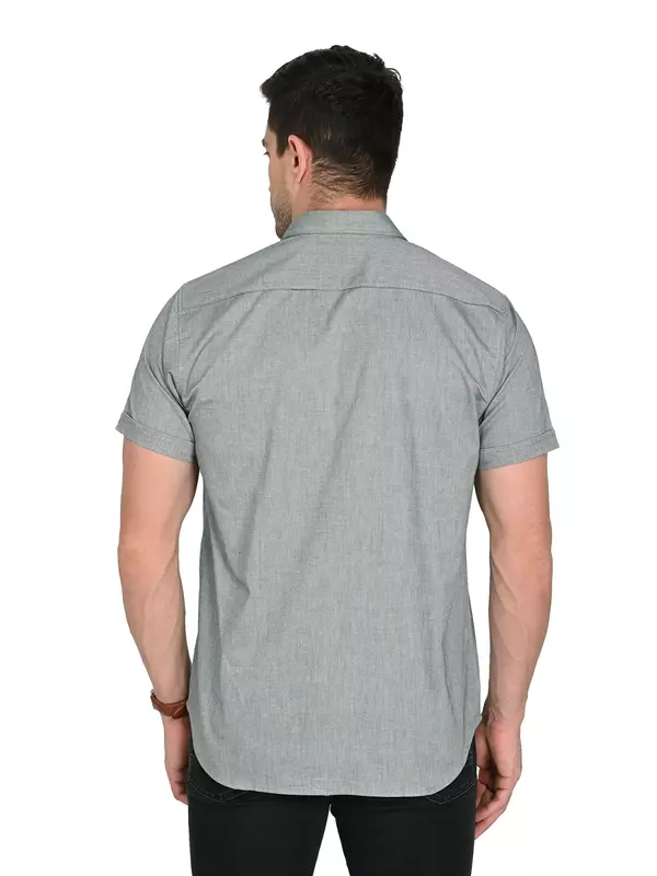 Cotton Linen Shirt Charcoal Gray Cotton Linen Shirt Charcoal Gray