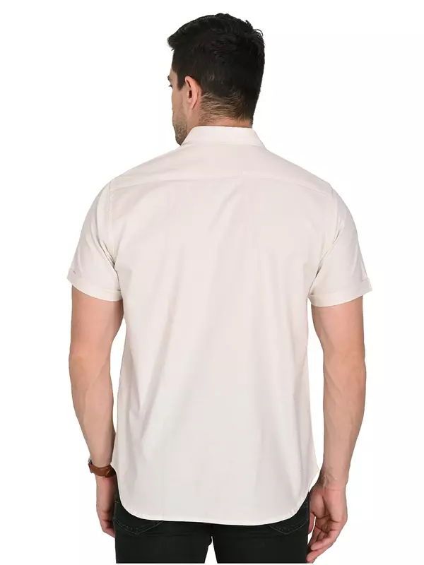 Cotton Linen Shirt Floral White Cotton Linen Shirt Floral White