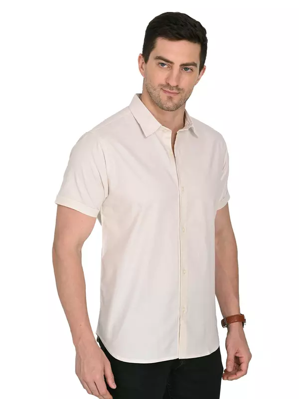 Cotton Linen Shirt Floral White Cotton Linen Shirt Floral White