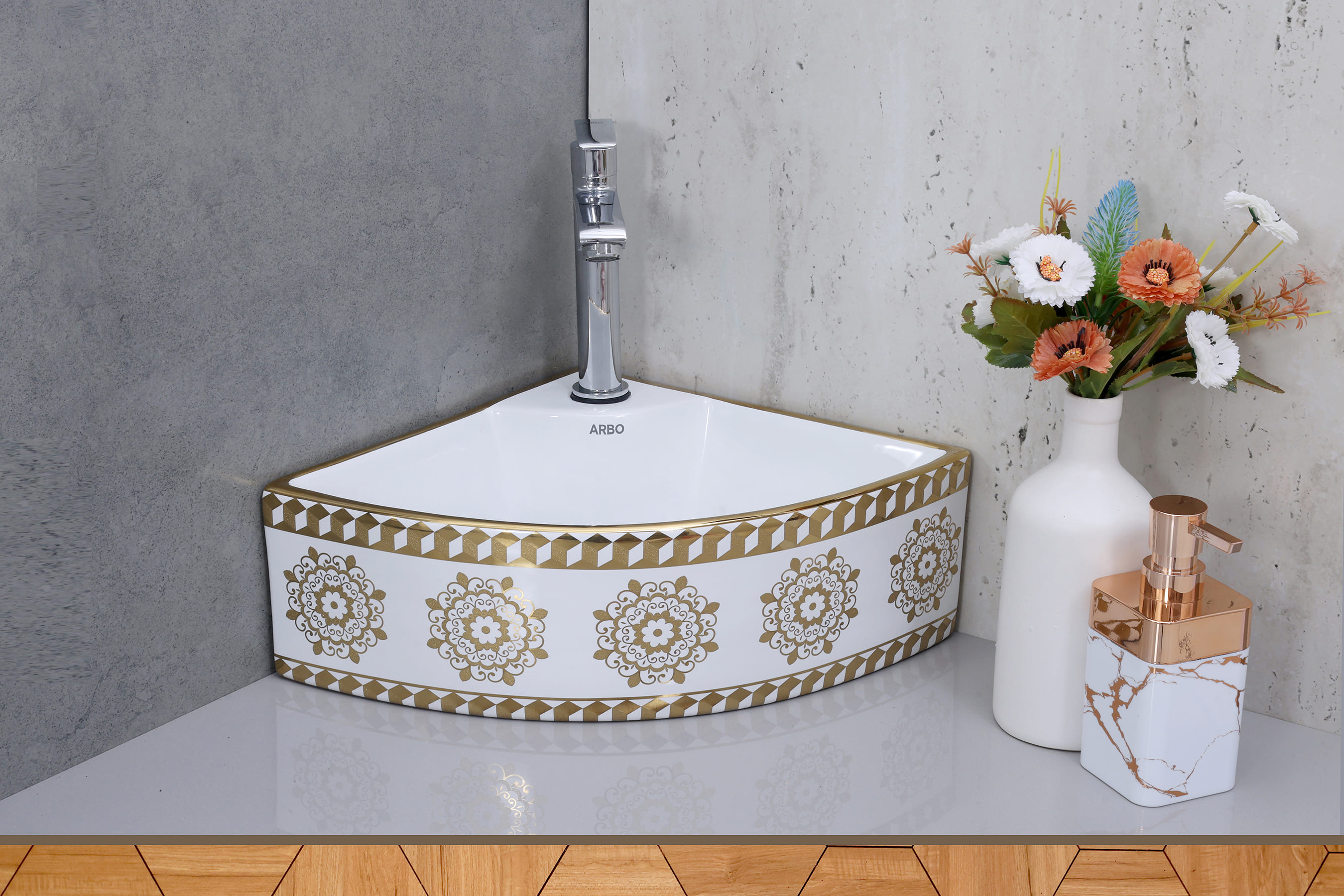 16" x 16" x 5” Inch Designer Table Top Basin