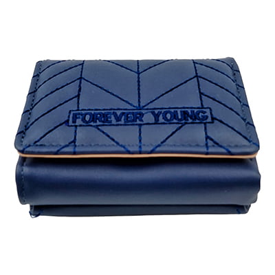 Dark Blue - Trifold Leather Wallet Women / Girls ~ Purse, Coin Holder, Card Slot Dark Blue - Trifold Leather Wallet Women / Girls ~ Purse, Coin Holder, Card Slot