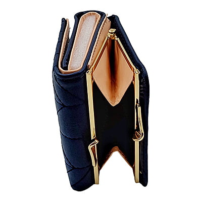 Dark Blue - Trifold Leather Wallet Women / Girls ~ Purse, Coin Holder, Card Slot Dark Blue - Trifold Leather Wallet Women / Girls ~ Purse, Coin Holder, Card Slot