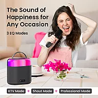 Portronics Dash 3 16W Bluetooth Speaker with Wireless Karaoke Portronics Dash 3 16W Bluetooth Speaker with Wireless Karaoke