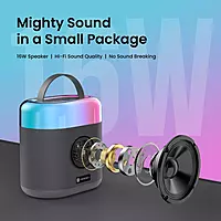Portronics Dash 3 16W Bluetooth Speaker with Wireless Karaoke Portronics Dash 3 16W Bluetooth Speaker with Wireless Karaoke