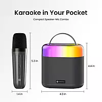Portronics Dash 3 16W Bluetooth Speaker with Wireless Karaoke Portronics Dash 3 16W Bluetooth Speaker with Wireless Karaoke