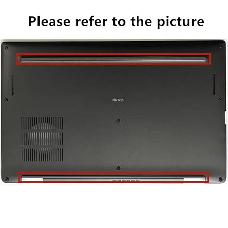 Laptop Bottom Base Rubber Foot Strips For Dell Latitude 7420 E7420 7430 E7430 Series Laptop Bottom Base Rubber Foot Strips For Dell Latitude 7420 E7420 7430 E7430 Series