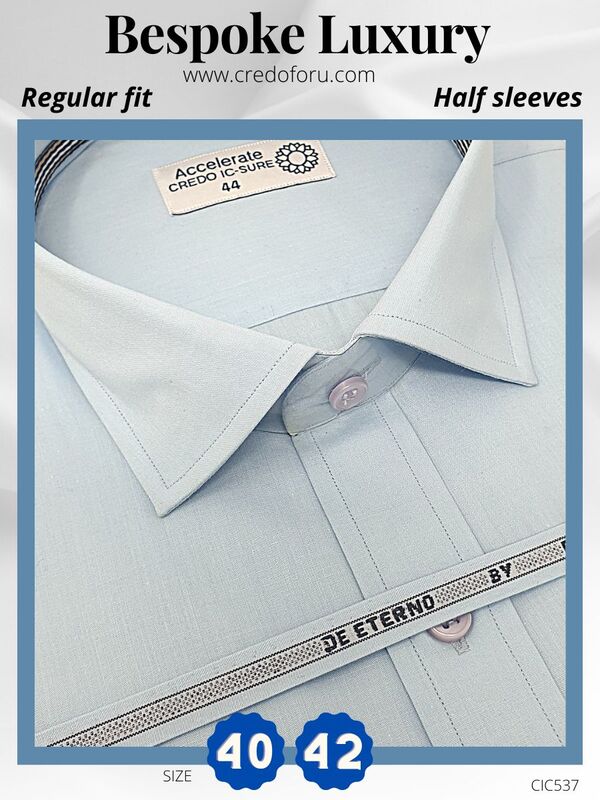 Raymond Fabric Light Blue Half Sleeve Formal Shirt(537) Raymond Fabric Light Blue Half Sleeve Formal Shirt(537)