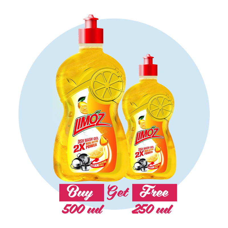 LIMOZ | 2X Dish Wash Gel 500ML (Free: 250ML) LIMOZ | 2X Dish Wash Gel 500ML (Free: 250ML)